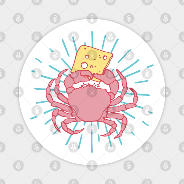 Mighty cheese crab Magnet by Rigipedia